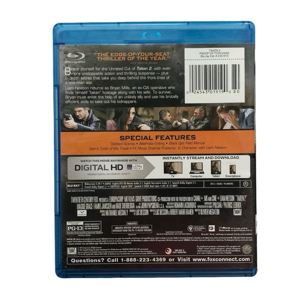Blu-Ray TAKEN 2 Liam Neeson - Picture 2 of 4